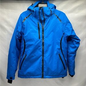 Elevate Sport Royal Women’s Coat M Full Zip Removable Hood Pockets